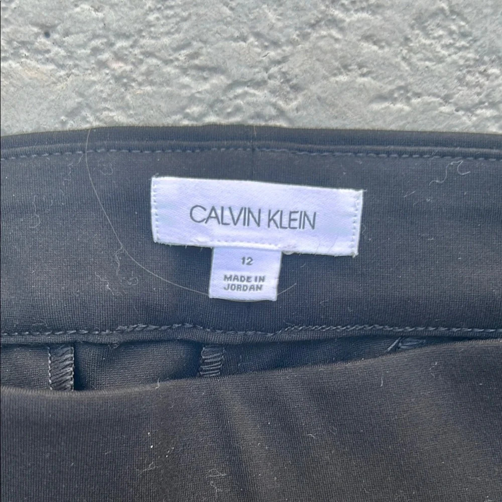 Women’s Calvin Klein Black Skinny Pants Modern Essential Size 12 - Picture 3 of 8